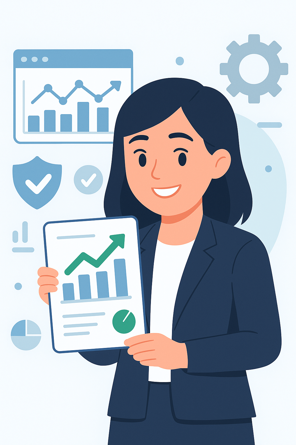 3D Illustration of people working